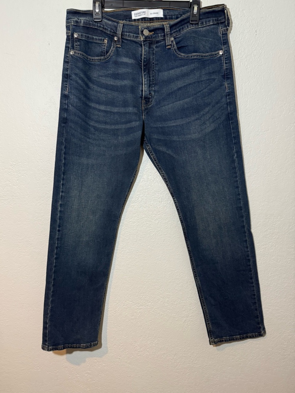 Levi Signature S51 Straight Dark Wash Jeans Size 34x30
